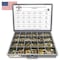 Boltsandnuts.Com Inch Grade 8 Hex Cap Screws, Nuts, and Washers Zinc Yellow USA Made Hardware - 1269 PCS Assortment Kit #482 - alternate 1